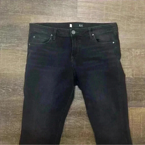 KUT FROM THE KLOTH MIA Toothpick Skinny High Rise Black Jeans Size 12 - Picture 6 of 6